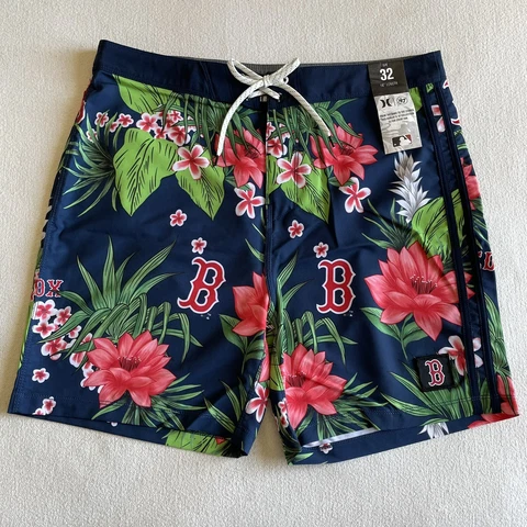 Hurley x 47 Brand Phantom MLB Boston Red Sox Board Shorts Mens Size 32 Cover