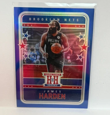 James Harden 2020-21 Panini Chronicles Hometown Heroes #564 Blue Prizm #/99 - Image 1 of 3