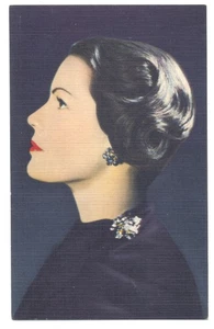 CLAIROL SALON Formula HAIR COLOR - ca1940s LINEN AD Postcard BEAUTY - Picture 1 of 2