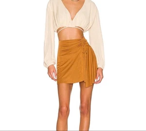 NEW with tags Free People Bronze Who’s That Skirt Mini Skirt S - Picture 1 of 8