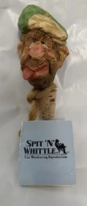 SPIT 'N' WHITTLE Willy One-Shot Whimsical Bottle Stopper Cork Chris Hammack 1994 - Picture 1 of 10