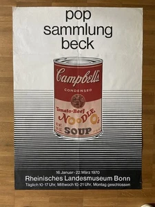 Plakat Pop Sammlung Beck 1970 Andy Warhol Pop Art - Bild 1 von 6