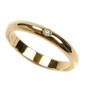 Anillo de boda de diamantes 1P de oro amarillo Cartier K18Yg B4054648 talla 8 48 2,2G - Imagen 1 de 8