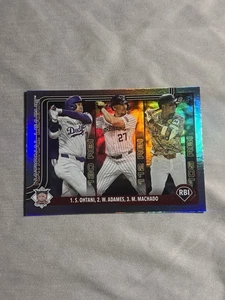 2025 Topps Series 1 Holo Foil #86 Willy Adames/Shohei Ohtani/Manny Machado🔥 - Picture 1 of 3