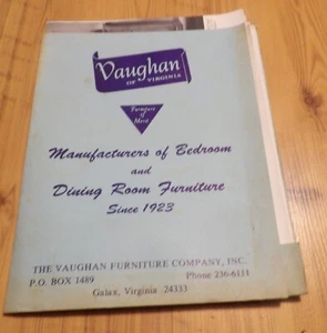 Vaughn Furniture brochures of bedroom suites - Picture 1 of 13