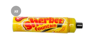 903399 8 x 25g TUBES OF BARRATT SHERBET FOUNTAIN WITH LIQUORICE DIP LOLLIE TREAT - Picture 1 of 1