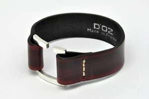 Armband Herren Leder Weinrot Größe M - Imagen 1 de 2