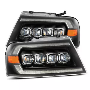 For 04-08 Ford F150 06-08 Mark LT AlphaRex NOVA Black LED Projector Headlights - Bild 1 von 19