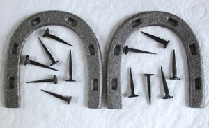 Juego Ejército Británico: "PLACAS DE TACÓN DE BOTA DE MUNICIÓN" (Con Clavos/Tornillos de Fijación, Tallas 9-10) - Imagen 1 de 3