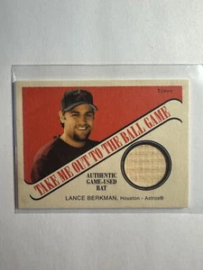 K300,351 - 2004 Topps Cracker Jack Take Me Out Relics #LB Lance Berkman Bat - Picture 1 of 1