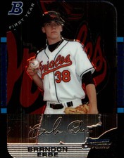 2005 Bowman Chrome Draft Baltimore Orioles Baseball Card #48 Brandon Erbe FY RC