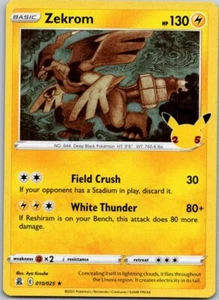 Pokemon Zekrom 010/025 Holo Rare Celebrations Free Shipping! - Picture 1 of 1