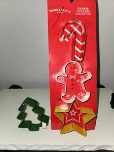 Cookie Cutter Set Stainless Gingerbread Candy Cane Star Tree FAST SHIPPING - Picture 1 of 1