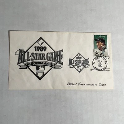 1989 All Star Game California Angels Official Commemorative Cachet Envelope - Image 1 of 4