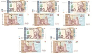 Tajikistan - 5 pcs x 20 Somoni 2021 P. 25 UNC Lemberg-Zp - Picture 1 of 2