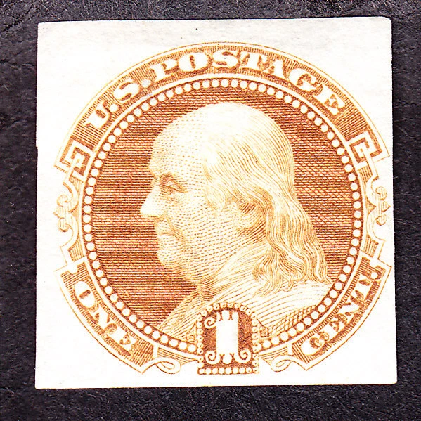 US 112P3 1c Franklin Proof on India SCV $55 - Image 1 of 1