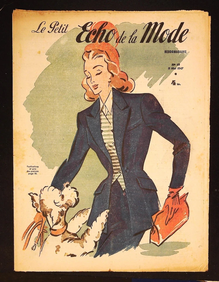 Le Petit Echo de la Mode année 1947, Ancien magazine Français N°19 - Photo 1/1