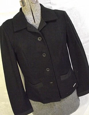NICE Geiger Austria Womens Soft Wool Sweater Jacket Black 36 US Small - Image 1 of 4