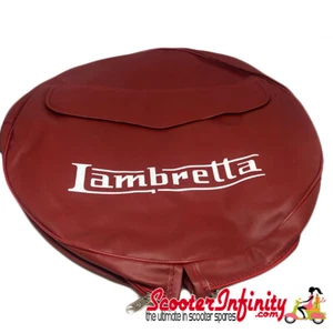 Cubierta de rueda de repuesto (con bolsa) (Ox Blood) (Lambretta LI SX TV GP) - Imagen 1 de 1