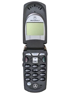 Teléfono celular Mercedes Benz Motorola 60i(C) Q6820854 Timeport abatible CDMA plateado - Imagen 1 de 6