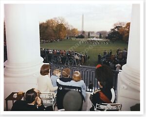 President John F. Kennedy And Family Watching Black Watch Tattoo 8x10 Photo