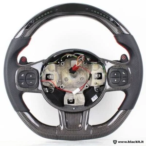 Volante a LED per 595 Abarth RESTYLING in carbonio versione MTA palette - Imagen 1 de 9