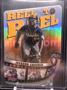 Jackson Chourio 2023 Bowman's Best Reel-to-Reel Die Cut Card #RR-15 Brewers - Picture 1 of 8