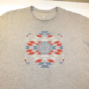 PENDLETON Indian Blanket Print TEE T SHIRT Herren XXL 2XL grau Western  - Bild 1 von 3