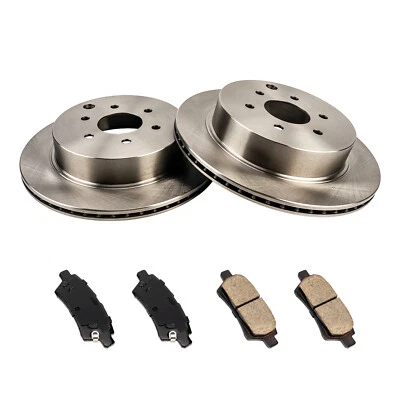 Rear Disc Brake Rotors Brake Pads Fit For 2005-2012 Nissan Pathfinder - Изображение 1 из 4