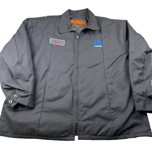 Red Kap Mopar Work Jacket Men 2XL Gray Will Quilted Mechanic Dodge Jeep Muscle - Picture 1 of 10