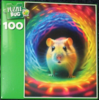 NEW Factory Sealed Rainbow MOUSE Tunnel 100 piece Puzzle Free Ship ! - Image 1 of 2