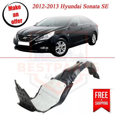 Protector contra salpicaduras delantero lado izquierdo para Hyundai Sonata 2012-2013 con suspensión deportiva Foto 1 de 4