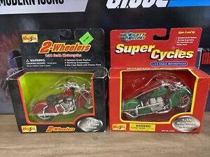 Lot of 2 Different Series Maisto Harley Davidson Motorcycles  1:18