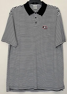 Camisa Polo Georgia Bulldogs Para Hombre Talla XL Blanca Negra Rayas UGA Bordada G - Imagen 1 de 5