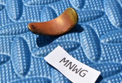 USED Brass right hand thumb rest Bundy Selmer II 2 alto Saxophone sax  #MNWG - Image 1 of 4