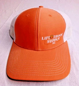 Richardson Lift Truck Supply Inc. Trucker Snapback Malla Sombrero Naranja y Blanco - Imagen 1 de 7