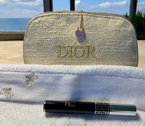 Dior sacchetto trucco collana e mascara con panno viso A Guerlain Paris