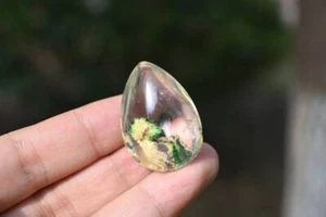 Green Ghost phantom pendant (Can drill hole) Reiki Crystal decor heal gift 1pc - Picture 1 of 10