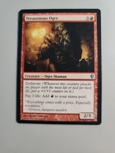 MTG Treaonous Ogre Conspiracy 36/210 regolare raro - Foto 1 di 1