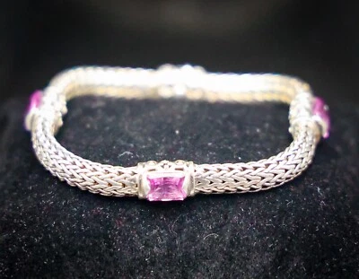 Brazalete John Hardy de puntos amatista de oro de 18 quilates y plata de ley Foto 1 de 4