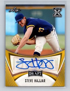 STEVE HAJJAR 2021 LEAF DRAFT ROOKIE RC AUTO **CINCINNATI REDS** C518