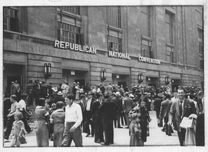 ORIGINAL 1940 PHOTO - SITE OF REPUBLICAN NATIONAL CONVENTION - PHILADELPHIA PA - Picture 1 of 1