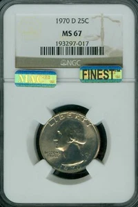 1970 D QUARTER NGC MS67 MAC FINEST REGISTRY MAC SPOTLESS  * - Picture 1 of 2