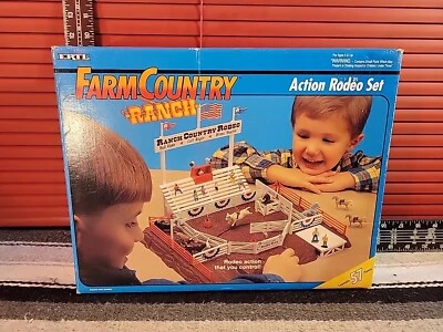 Ertl FarmCountry Action Rodeo Set 1/64 Plastic Replica Collectible - Image 1 of 4