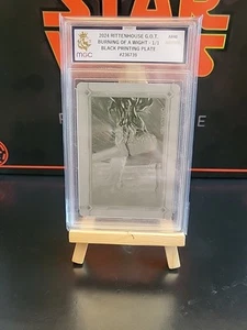 2024 Rittenhouse Game Of Thrones  1/1 Black Printing Plate MGC Graded - Picture 1 of 4