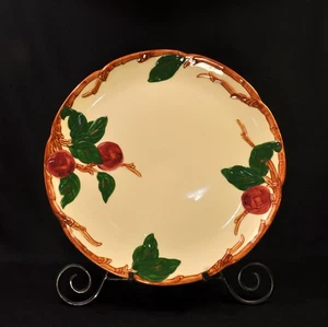 Franciscan Apple Chop Plate 12 1/2" Large Round Red Green Brown Vintage - Picture 1 of 9