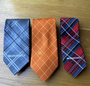 McDonalds Krawatten 3 Stück. Y2K Manager Neu - Bild 1 von 6