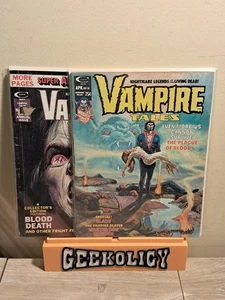 Vampire Tales Magazine Lot #1 & #10 Marvel Comics Horror - Reader Copy's - Picture 1 of 22