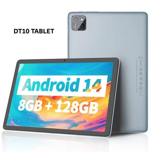 DT 10-inch Android 14 Tablet 8GB+128GB Dual Camera  WIFI6 5G-Grey - Picture 1 of 13