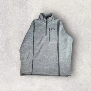Patagonia Youth 1/4 Zip Fleece Jacket Better Sweater Boys Size 12 Large Gray - Picture 1 of 10